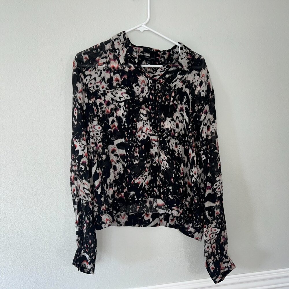 All Saints patterned button down - Picture 2 of 4